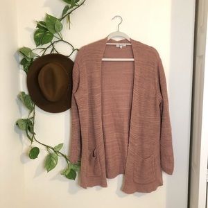 Madewell Waffle Knit Open Cardigan
